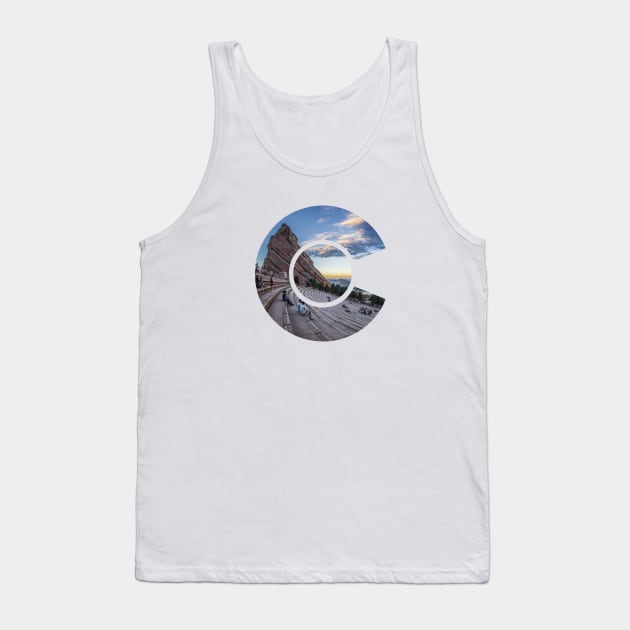 Colorado Red Rocks Amphitheater Tank Top by DeadBeatElite